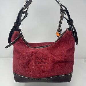 Dooney & Bourke Vintage Rose Nubuck Leather Shoulder Bag
